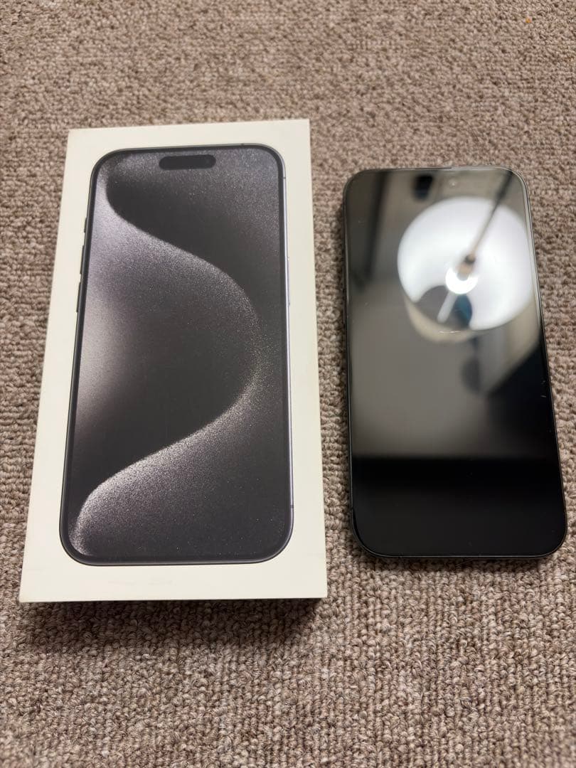 スマートフォン本体 Apple iPhone 15 Pro 128GB Titanium Black