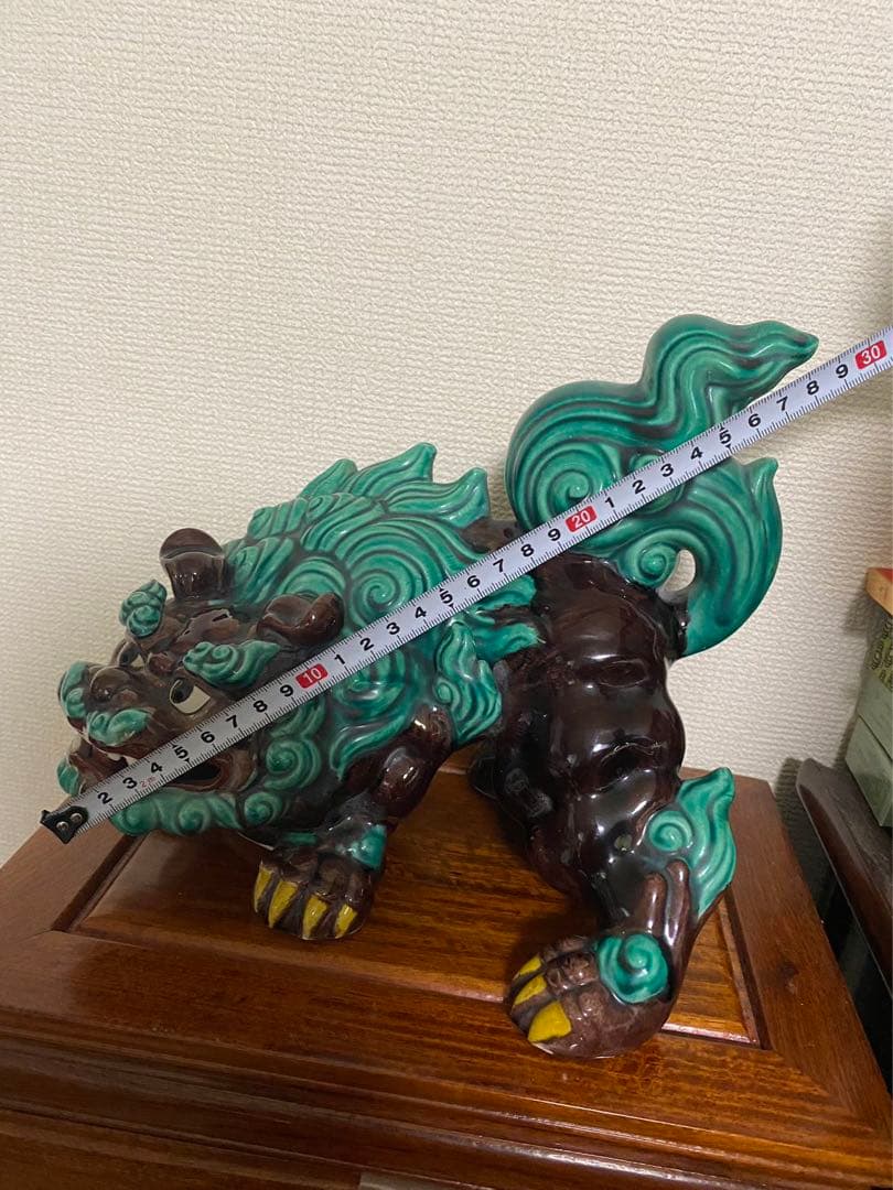素晴らしい　から　獅子 シーサ　昭和初期 除魔け　緣起物