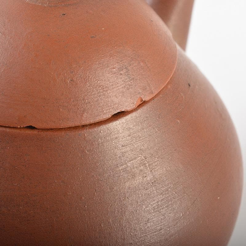 中国　孟臣製　紫砂　朱泥　急須　茶壷　V　R7392