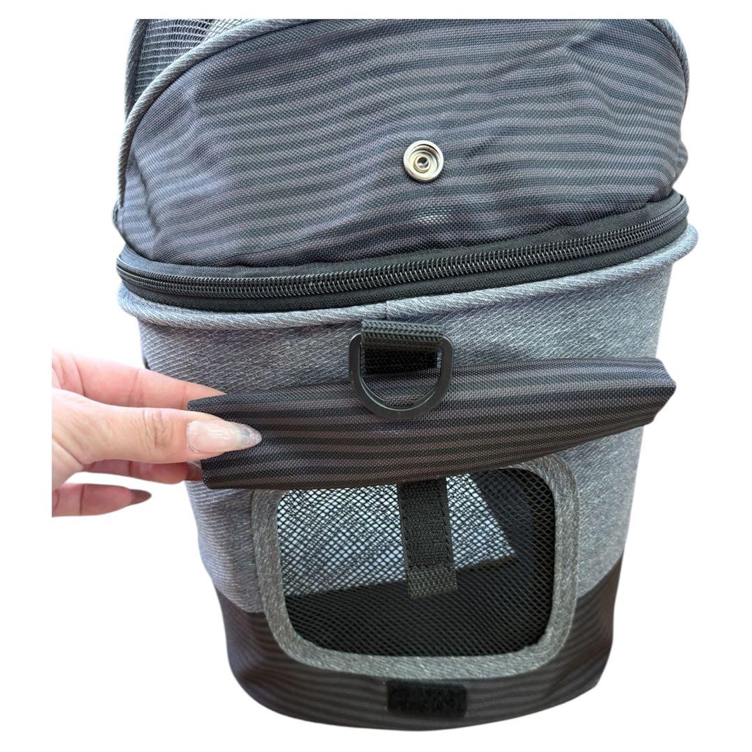 Richell ペット用カート キャリーカート グレー 折りたたみ式 箱付き