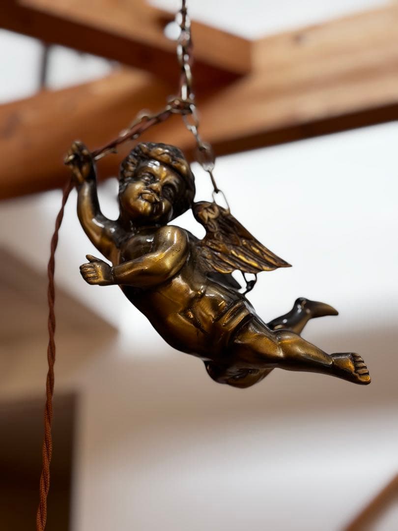 フランス アンティーク 天使 エンジェル シャンデリア ペンダントライト 照明