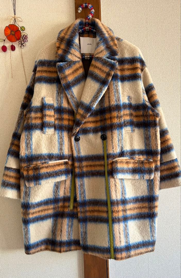 sfide スフィーデ　チェック　ウール　コート　ジャケット　ブルゾン　アウター