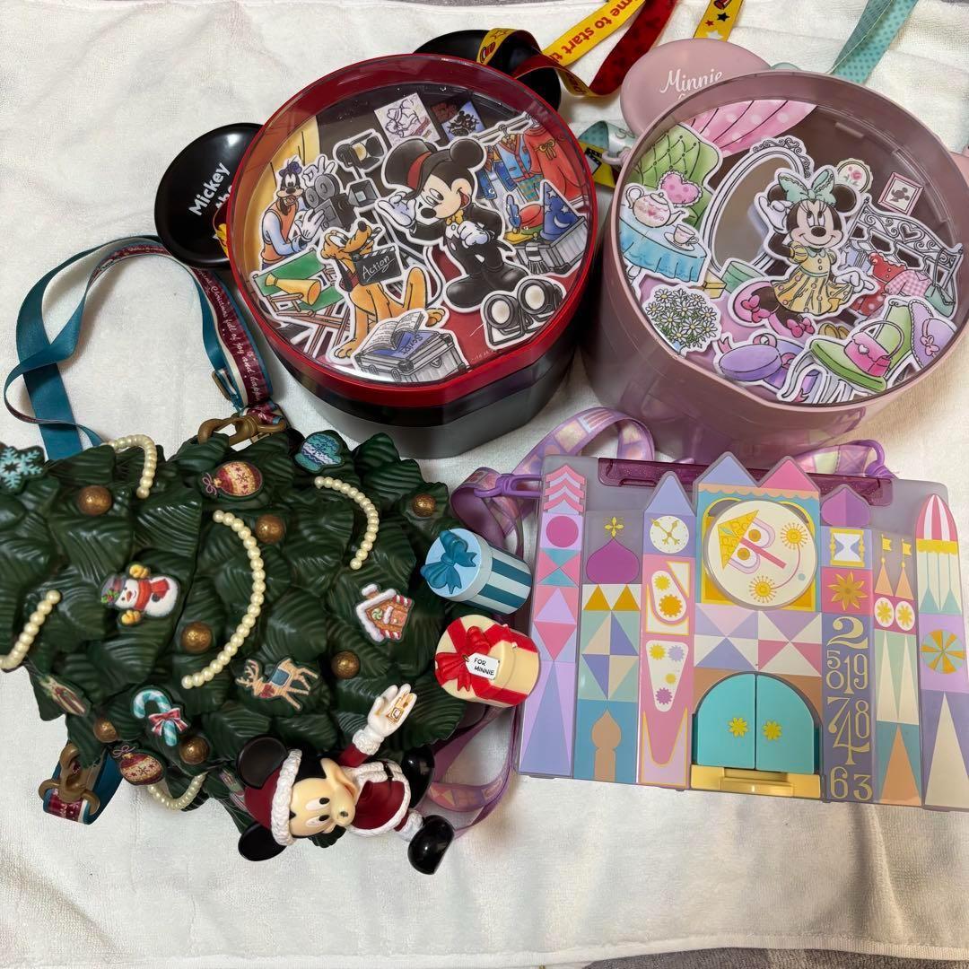 ポップコーンバケット　セット　クリスマス　イッツァスモールワールド　ミッキー