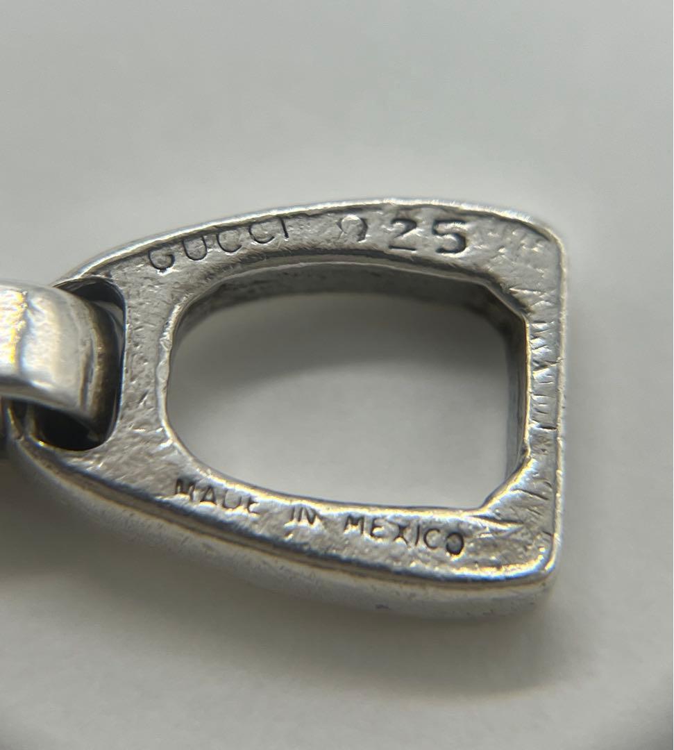 グッチ GUCCI オーバルリンクチェーンブレスレット ホースビット メキシコ製