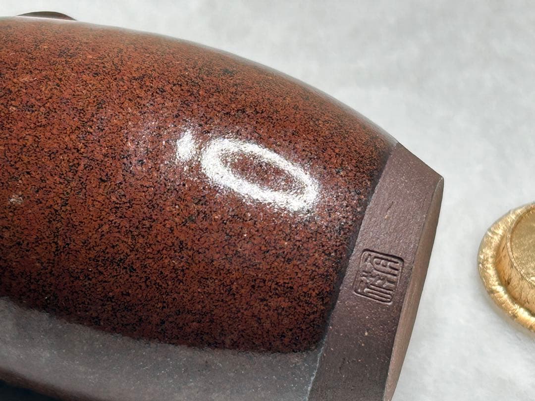 裏千家 茶道具 棗（なつめ） 陶製 在銘 蓋付 祖母使用 稽古道具