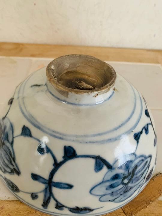 中国明時代染付(青花)お茶碗