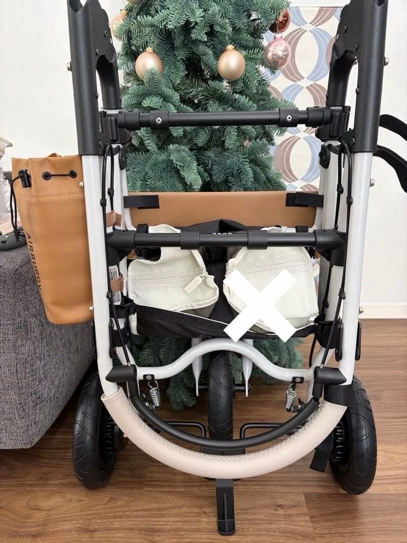 希少 カラーオーツ未使用に近い　エアバギー　最新フレームホワイトアッシュDOME