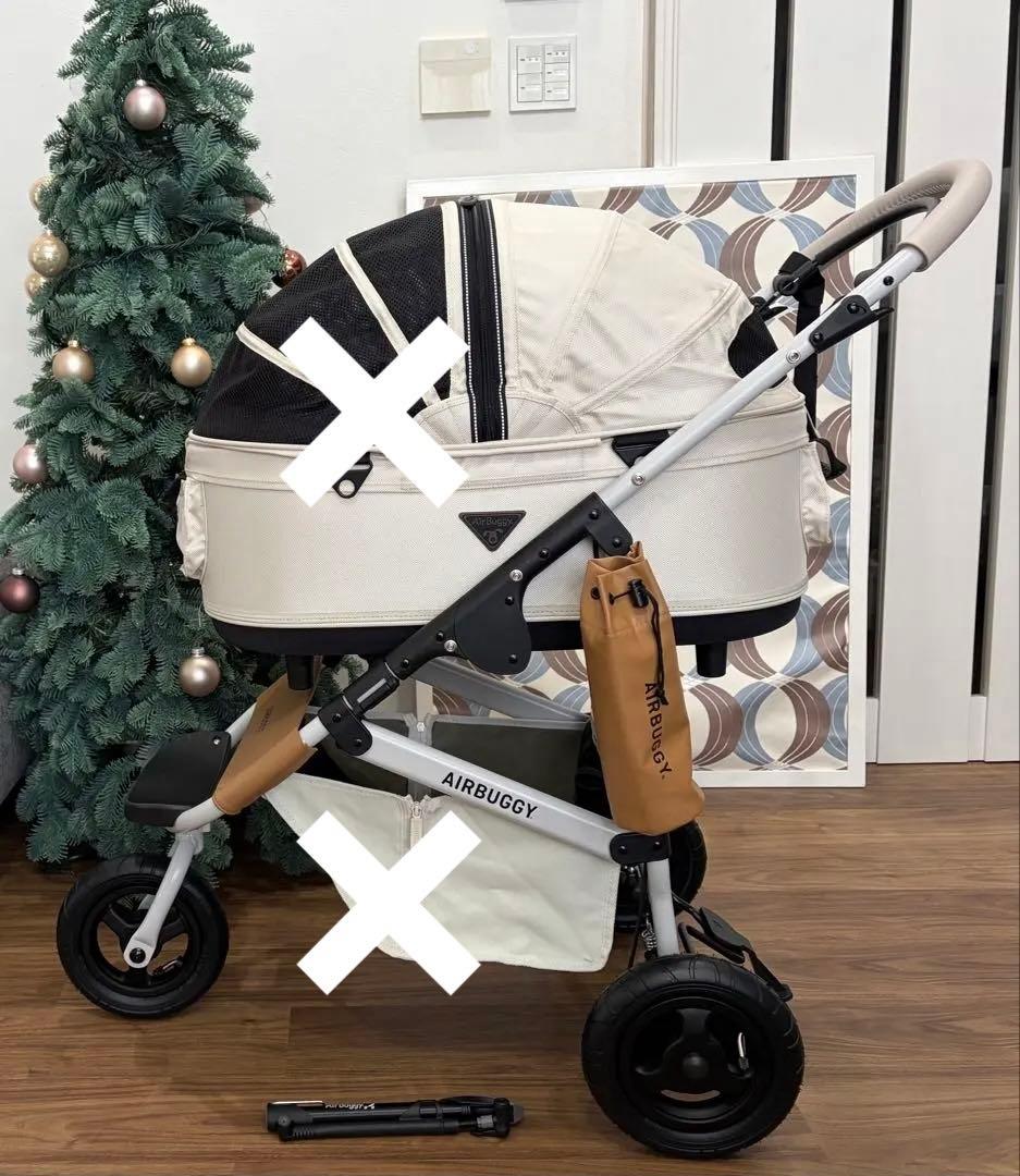 希少 カラーオーツ未使用に近い　エアバギー　最新フレームホワイトアッシュDOME