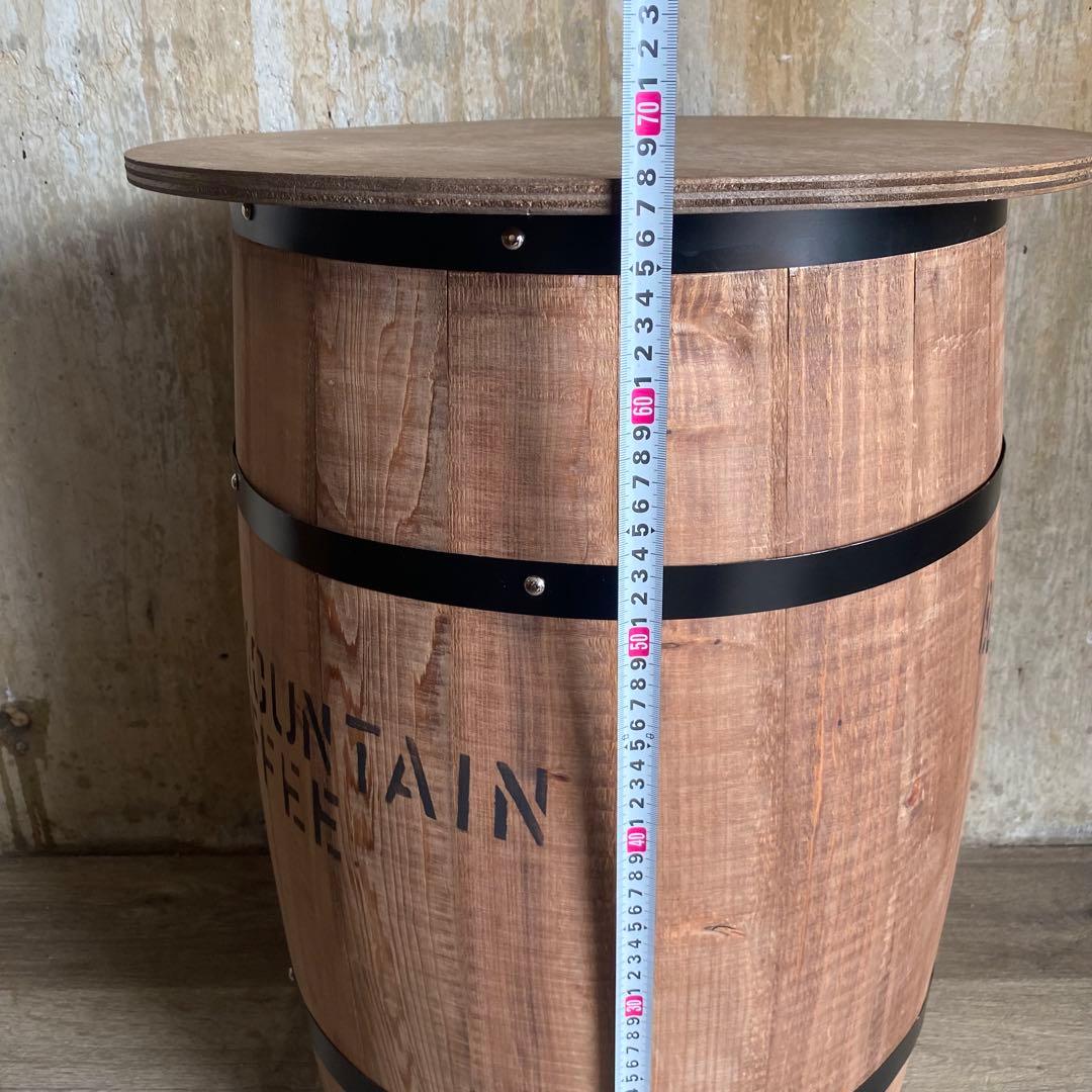 樽テーブル　バレルテーブル　ブルーマウンテン　大　②