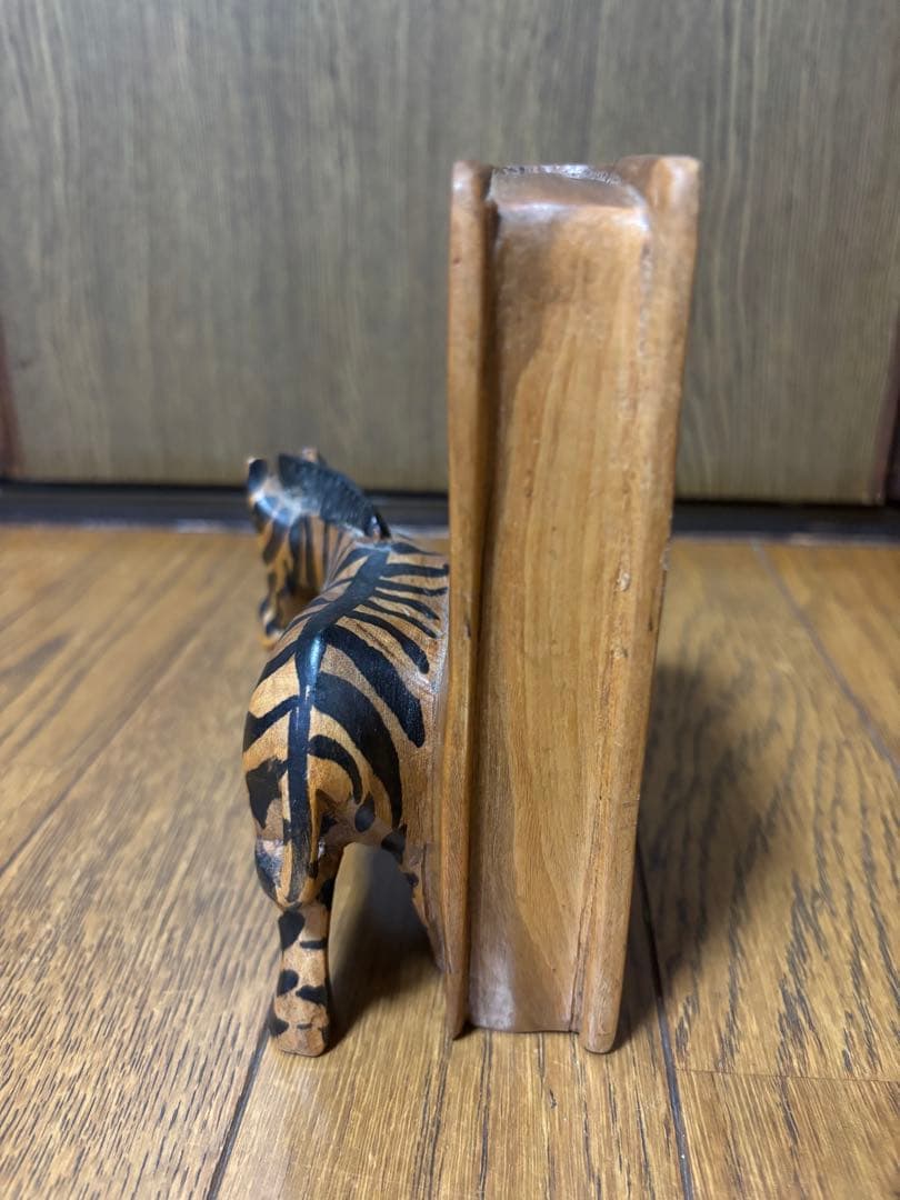 ブックエンド　ブックスタンド　エジプト　木彫彫刻