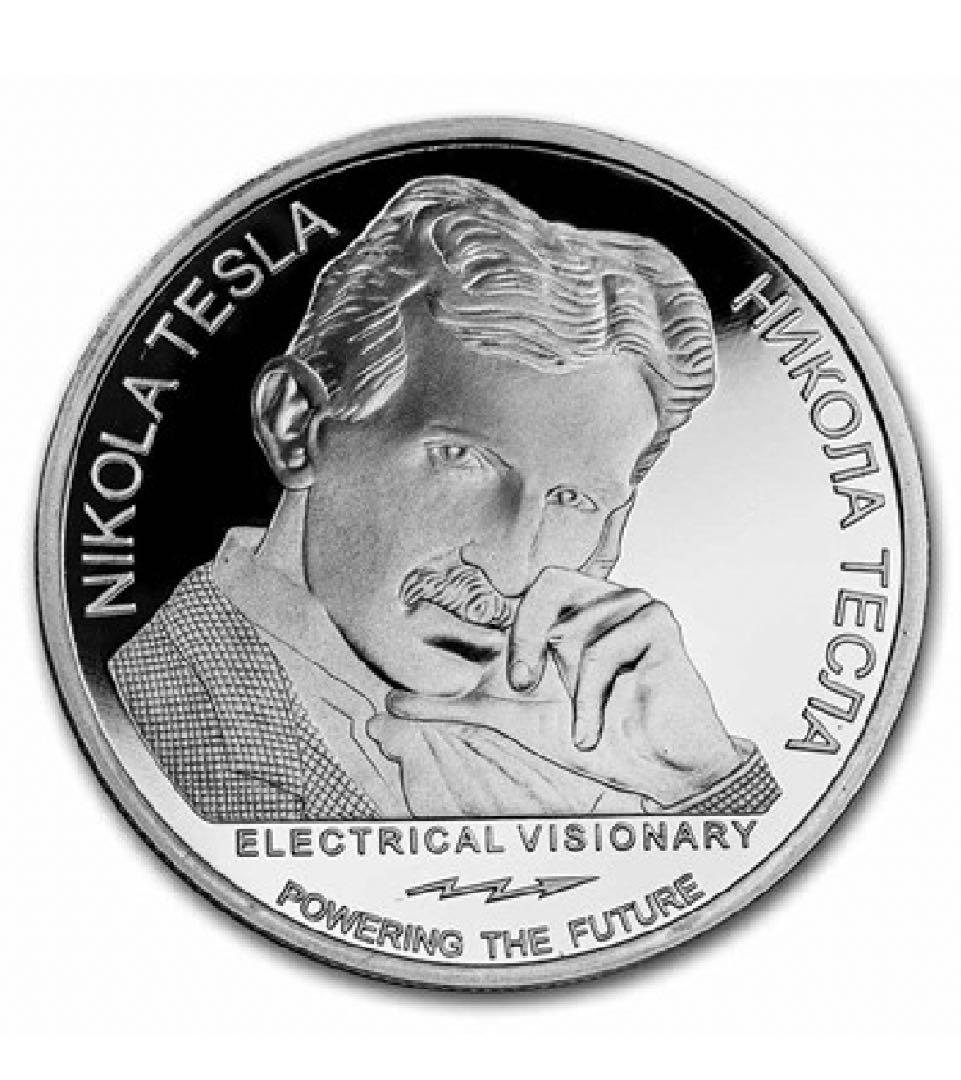 2020年　テスラ銀貨　プルーフver 1オンス　1枚