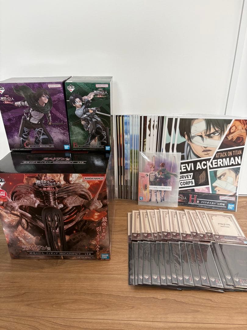 進撃の巨人 一番くじ　ラストワン賞　終尾の巨人　リヴァイ　ハンジ　まとめ売り