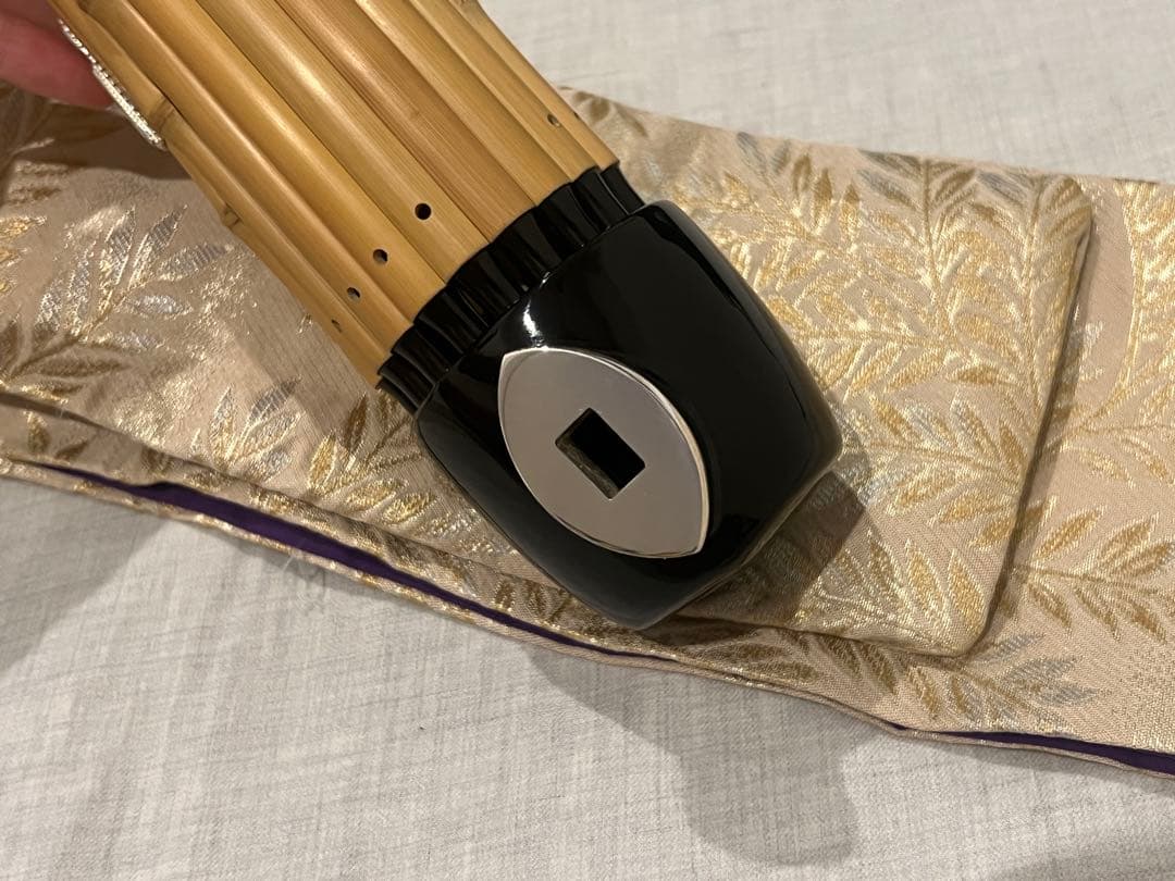 笙 竹製 黒色ハードケース付き