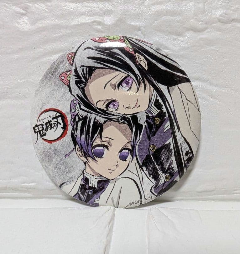 鬼滅の刃　全集中展　幕間画缶バッジ　胡蝶しのぶ　胡蝶カナエ