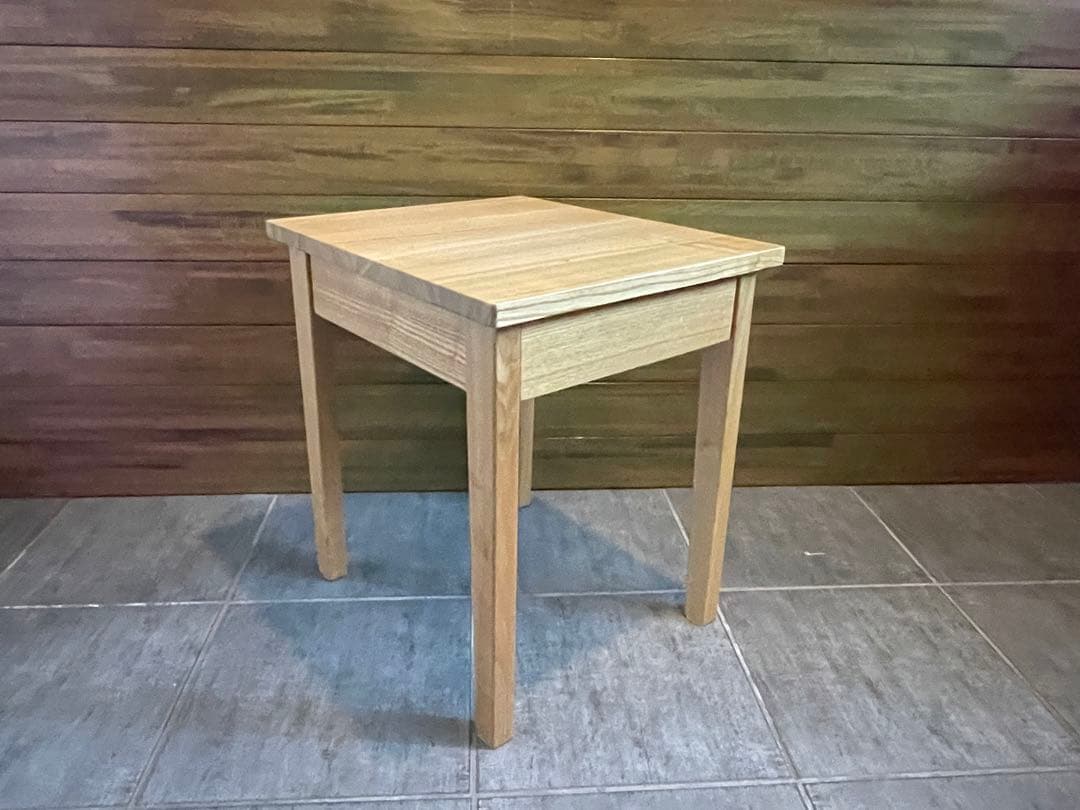 超美品■MUJI/無印良品■廃盤品 天然木タモ材 ベッドサイドテーブル■無垢材