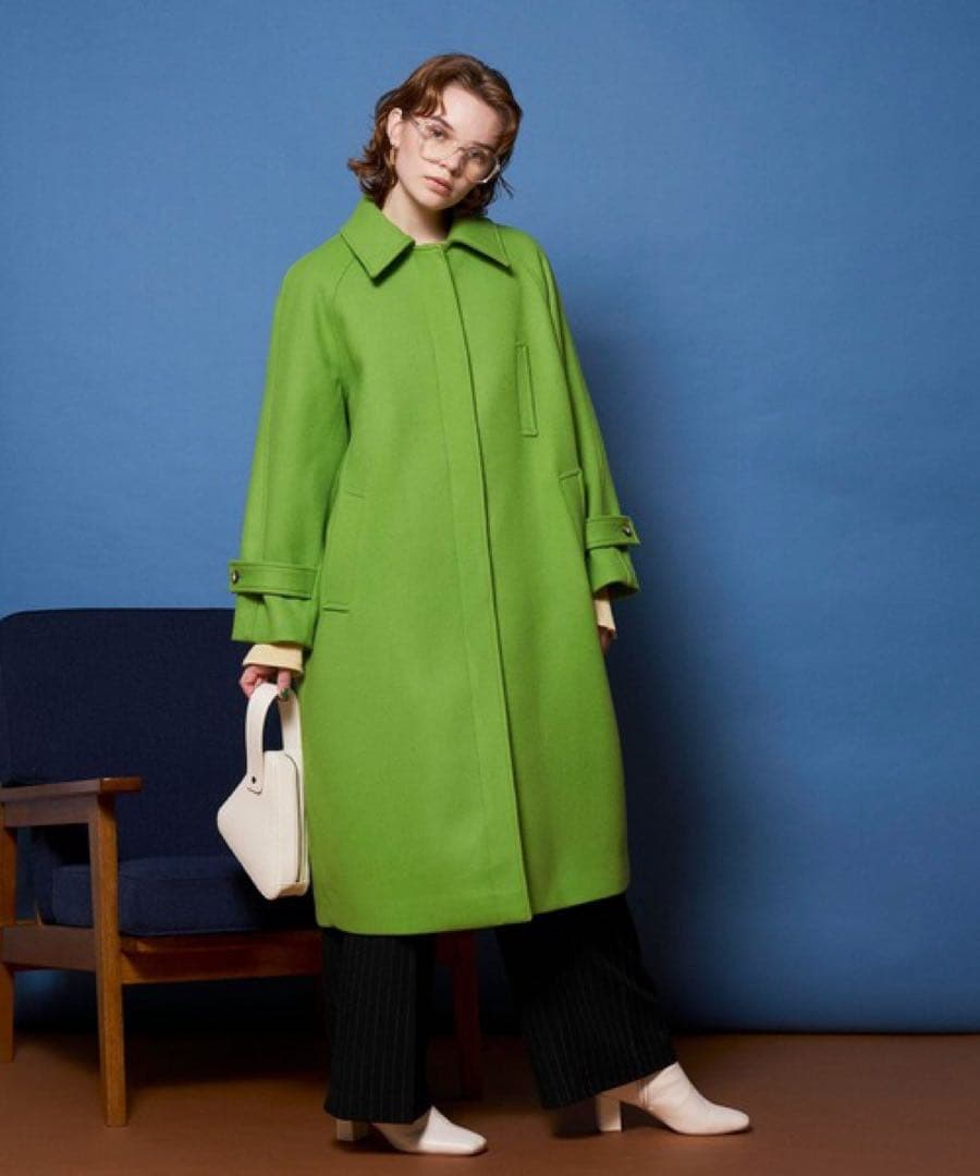 値下新品！MAISON SPECIAL スーパー140メルトンステンカラーコート