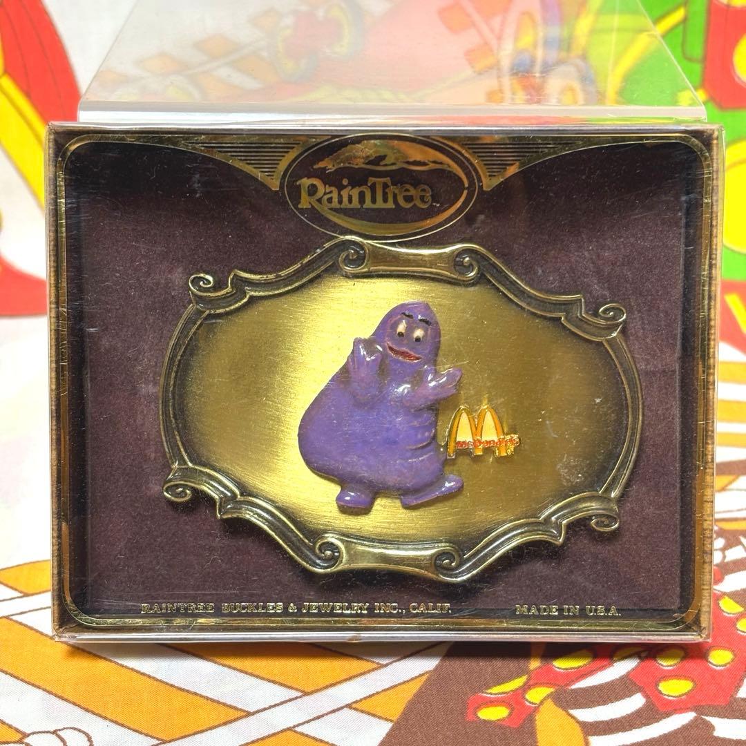 vintage マクドナルド RainTree グリマス ベルト バックル レア