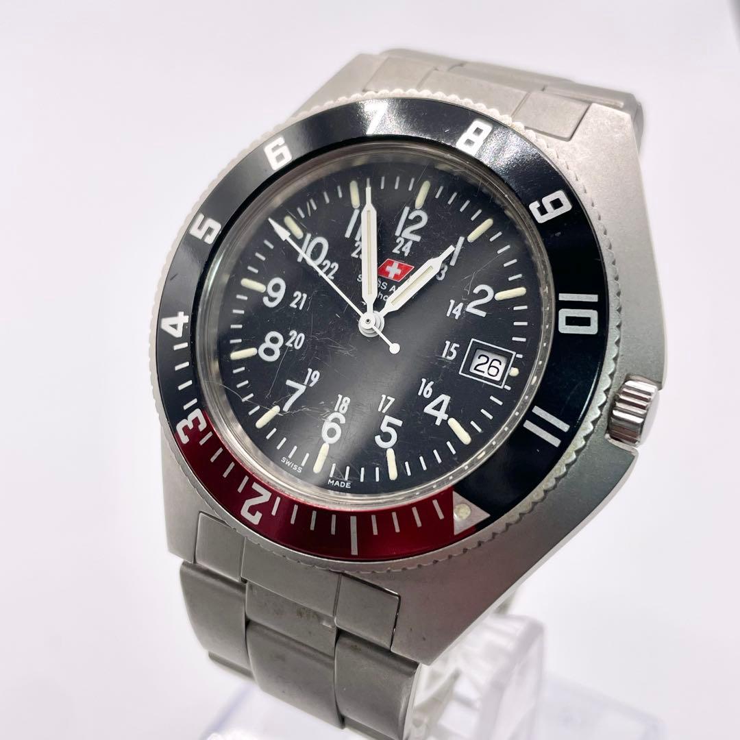 新品電池‼︎ Swiss Army ナビゲーター 腕時計 クォーツ デイト