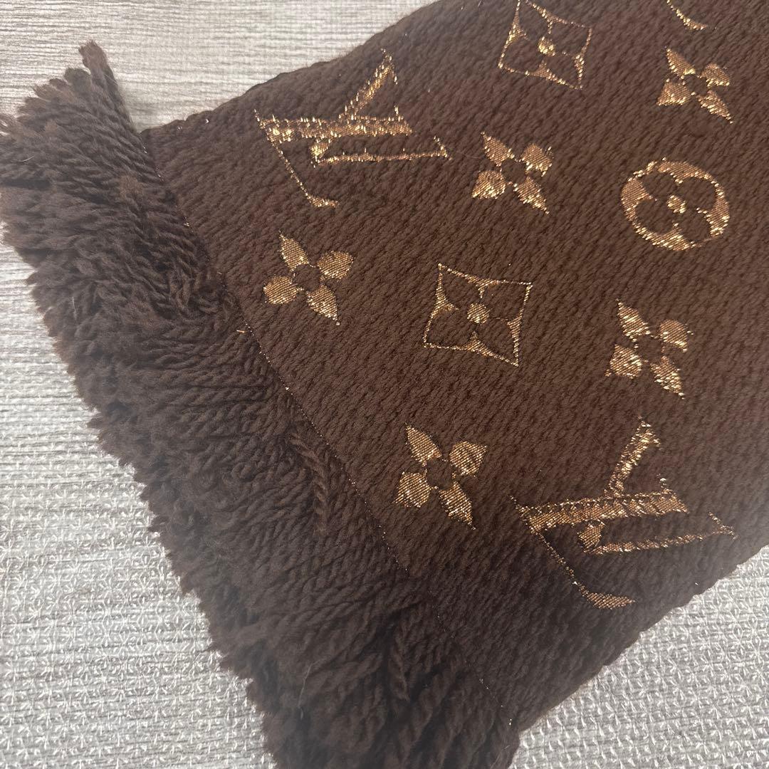 専用　ルイヴィトン エシャルプロゴマニア マフラー シャインマロン ブラウン