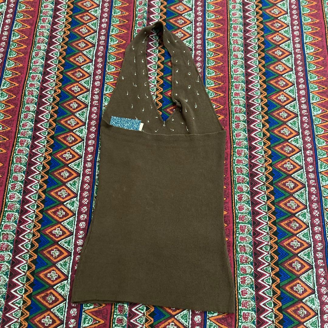 paloma wool ブラウン ホルターネック タンクトップ