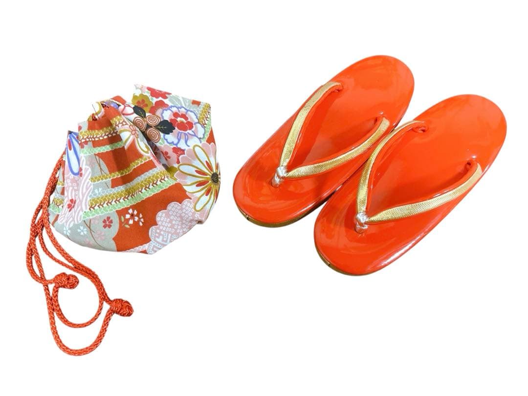 アンティーク総絞り♡七五三　3歳　女の子　フルセット　一式　赤系　レトロ着物