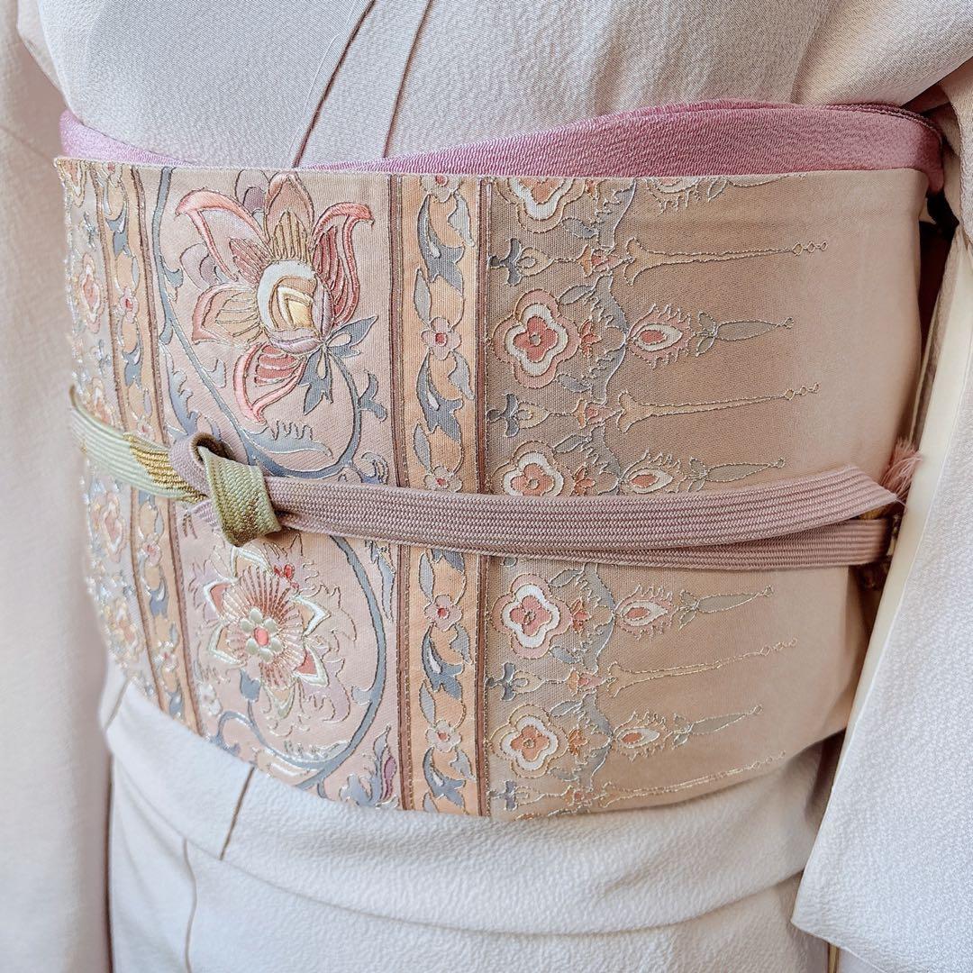 美品　訪問着　フルセット 裄65 スワトウ　卒業式　入学式　結婚式　M L 袋帯