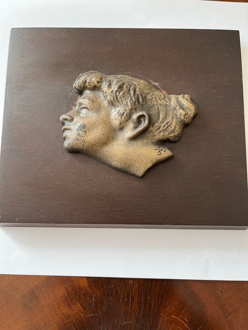 レリーフ　彫刻　ブロンズ　カミーユクローデル似　真鍮　ポートレート　希少