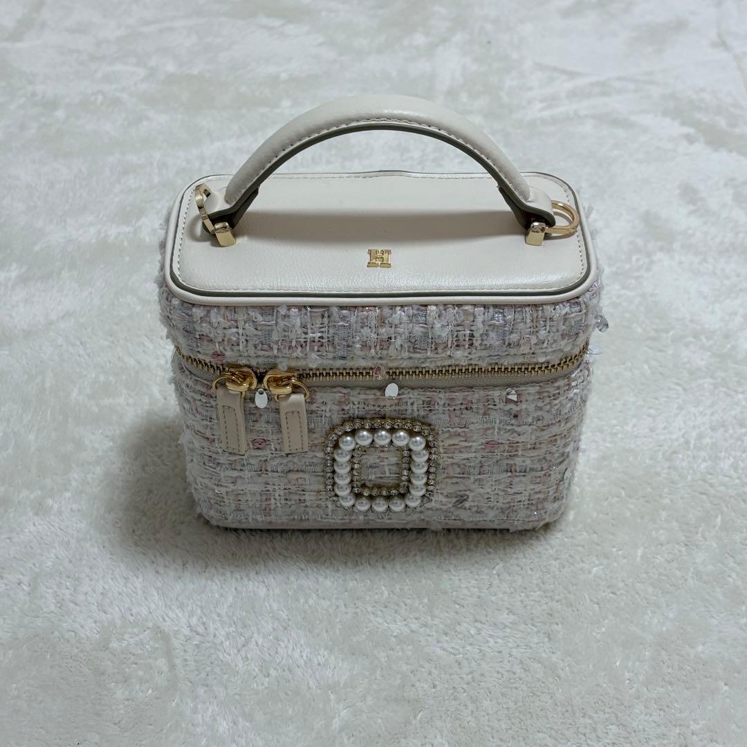 バッグ Herlipto Tweed Crystal Vanity Bag