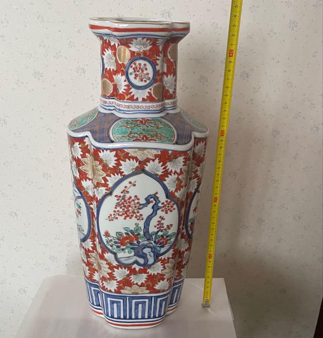 染付赤絵沈香壺　　骨董