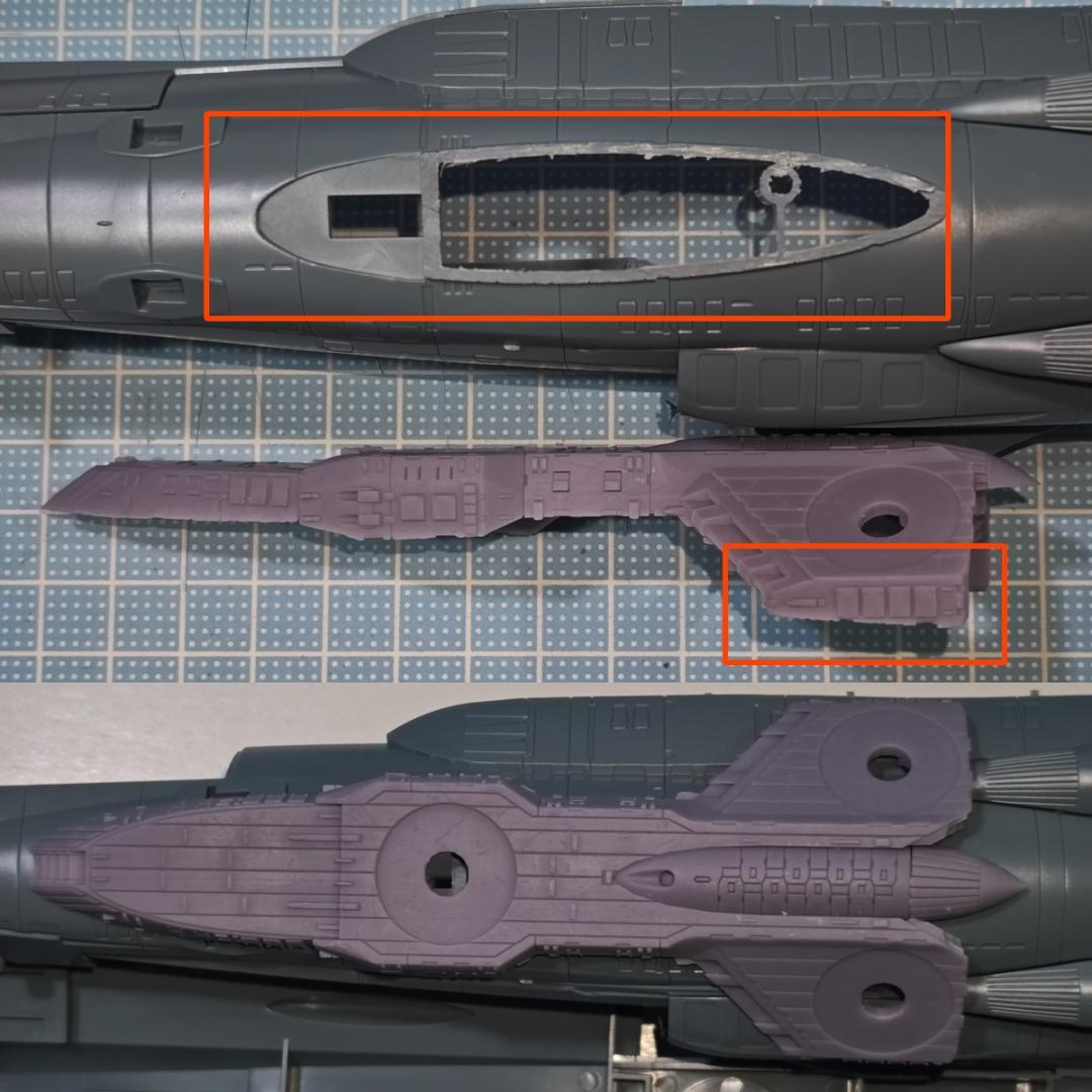 1/1000 アンドロメダ改造パーツ A