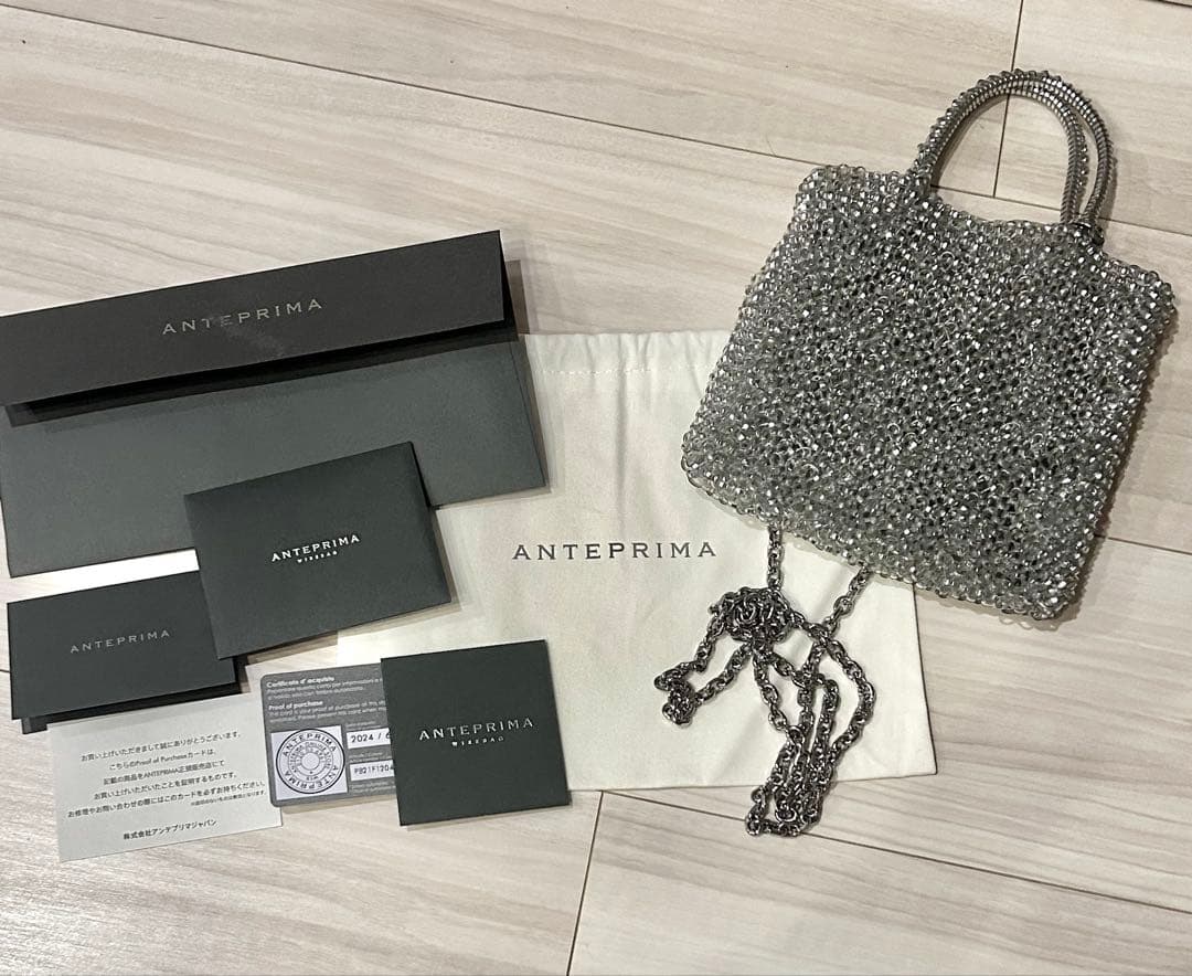 【極美品】ANTEPRIMA スタンダード ミニアトゥーラ シルバー