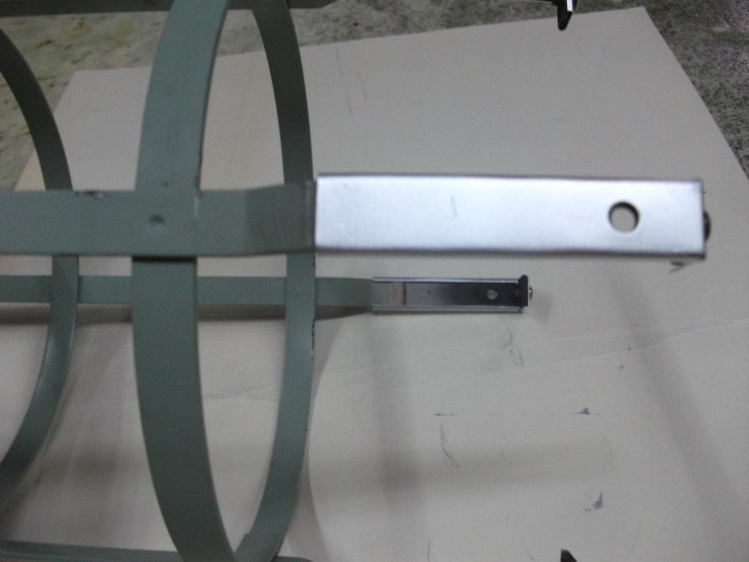 アラジン ブルーフレーム 39型　上枠、上部リング、とっての3点セット