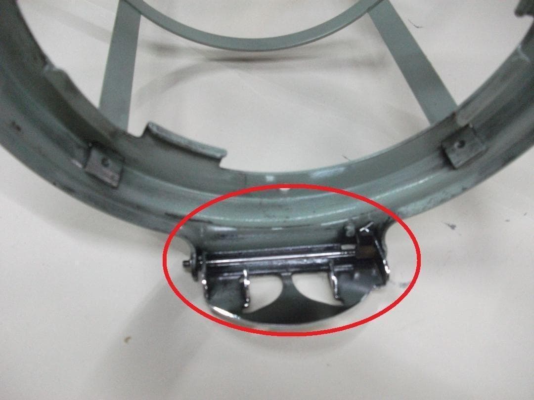 アラジン ブルーフレーム 39型　上枠、上部リング、とっての3点セット