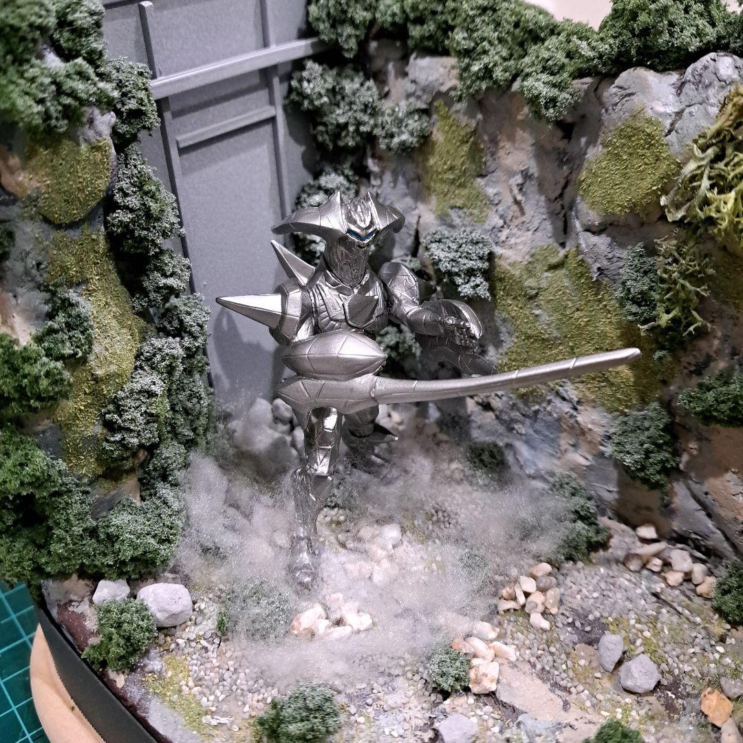 ジオラマ ウルトラマンメビウス セブン 対 グローザム