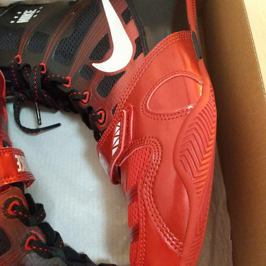 【新品・未使用】ボクシングシューズ ハイパーko ジム・レッド プレミア品