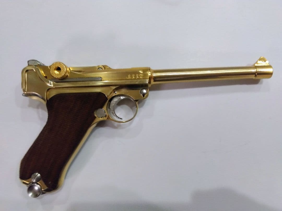 マルシン 金属製モデルガン LUGER P08 MARINE 木製グリップ