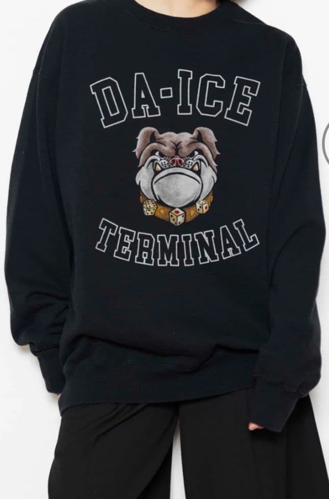 Da-iCE Color Flocky Sweat 黒 ポップアップストア