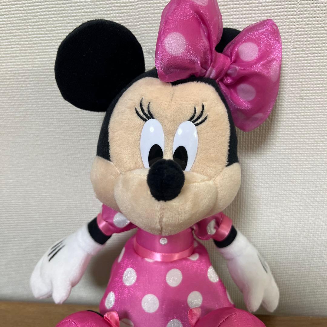 【新品未使用タグ付き】ミニー ぬいぐるみキーチェーン　ピンク　ミニーの日