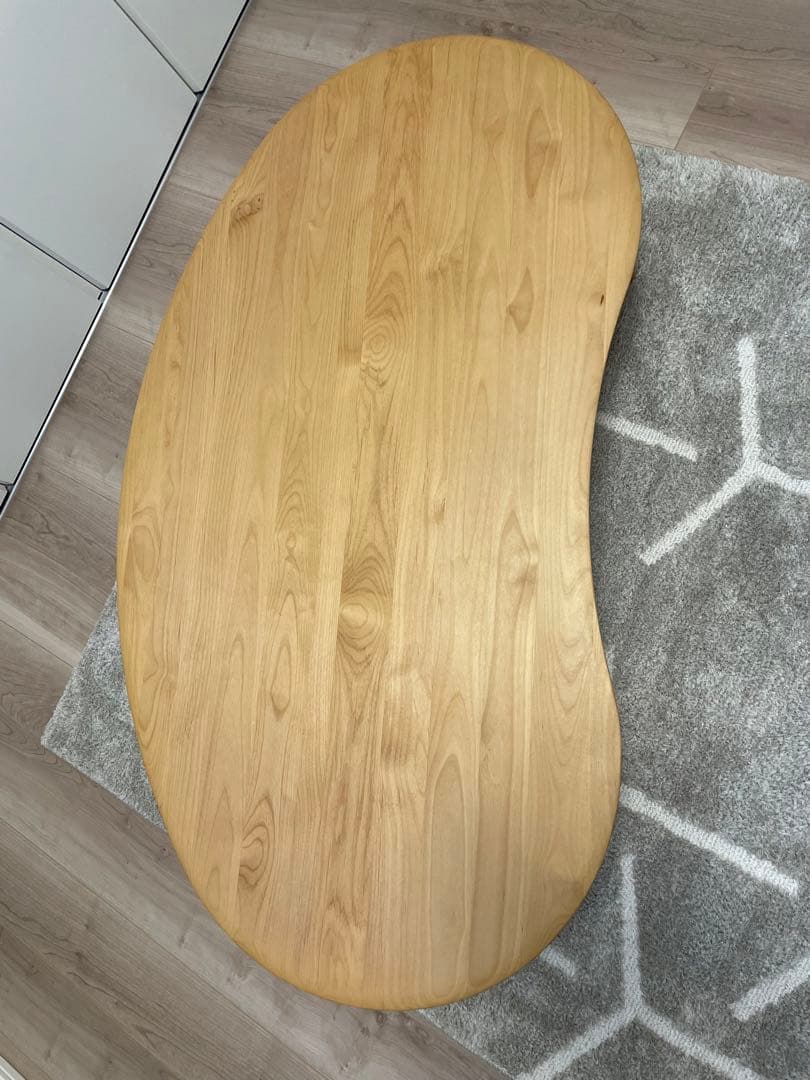 ローテーブル　豆型　ビーン