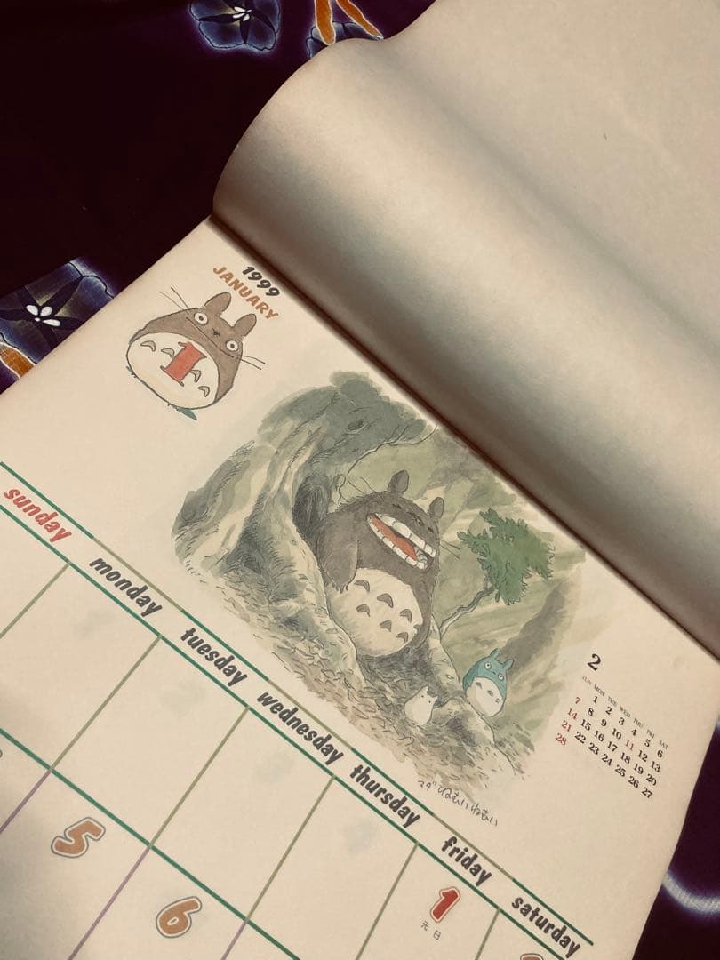 【激レア】カレンダー 1999年　10周年　となりのトトロ