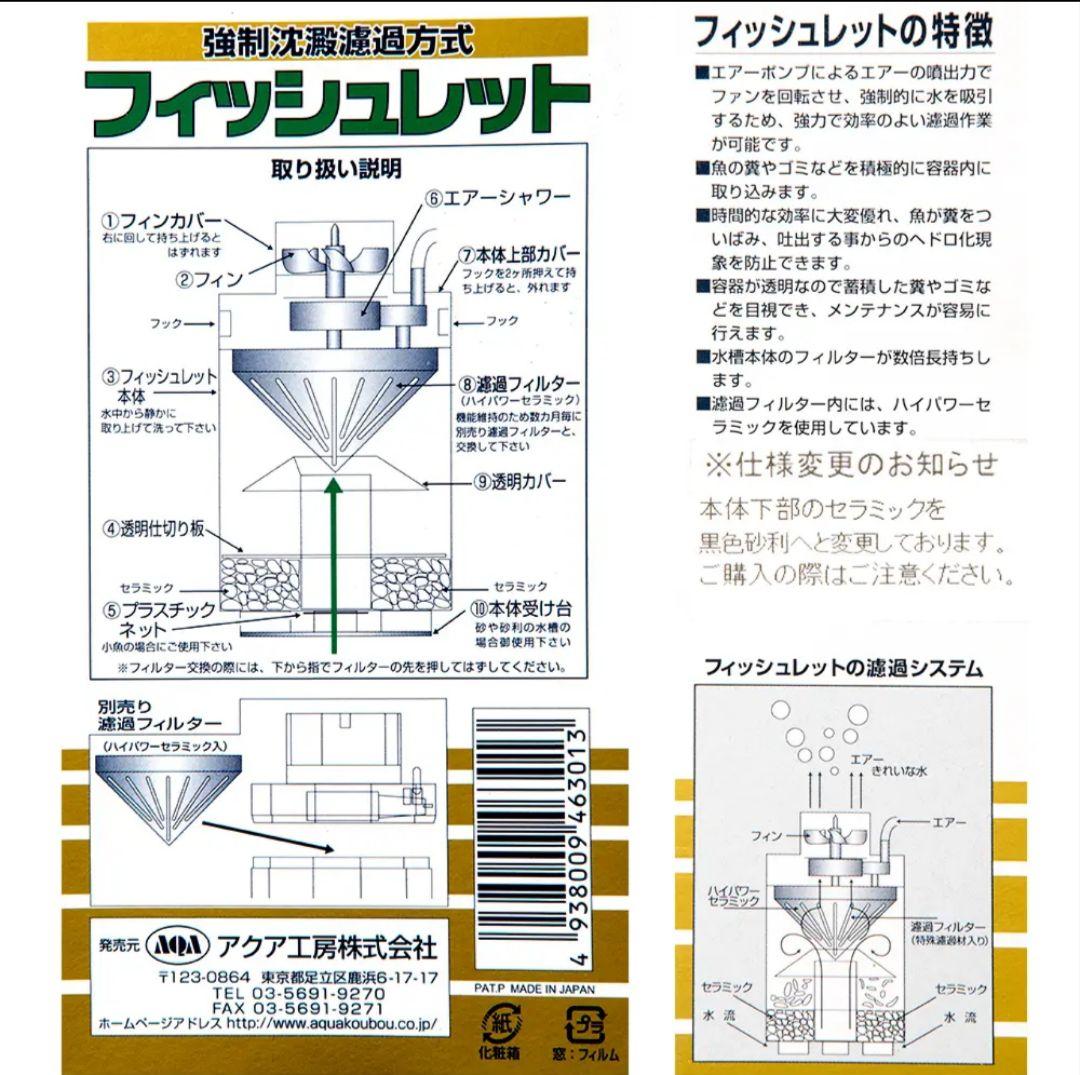 大型水槽に威力を発揮。大好評！フィッシュレット大改造