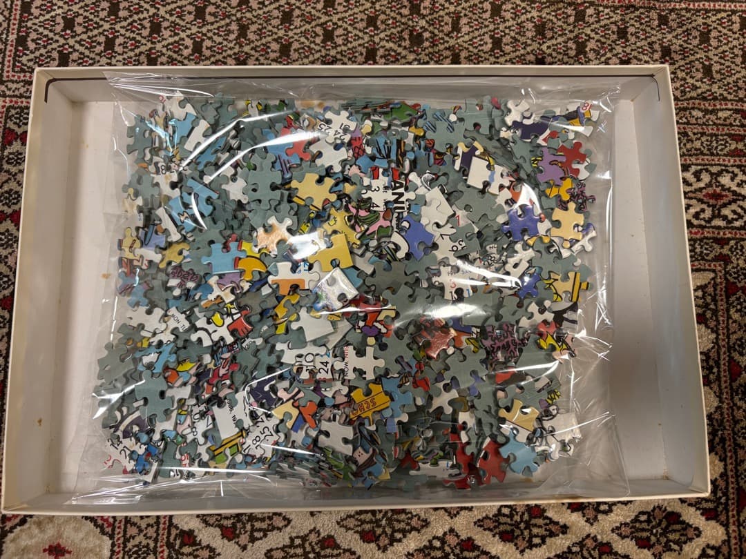 【中古品】スヌーピーカレンダージグソーパズル　1989年版 1000ピース