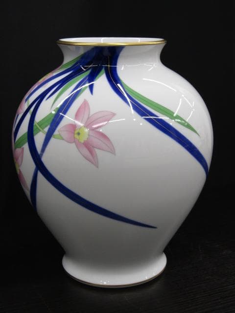 【未使用品】香蘭社 有田焼 花瓶 花器 壺 共箱付