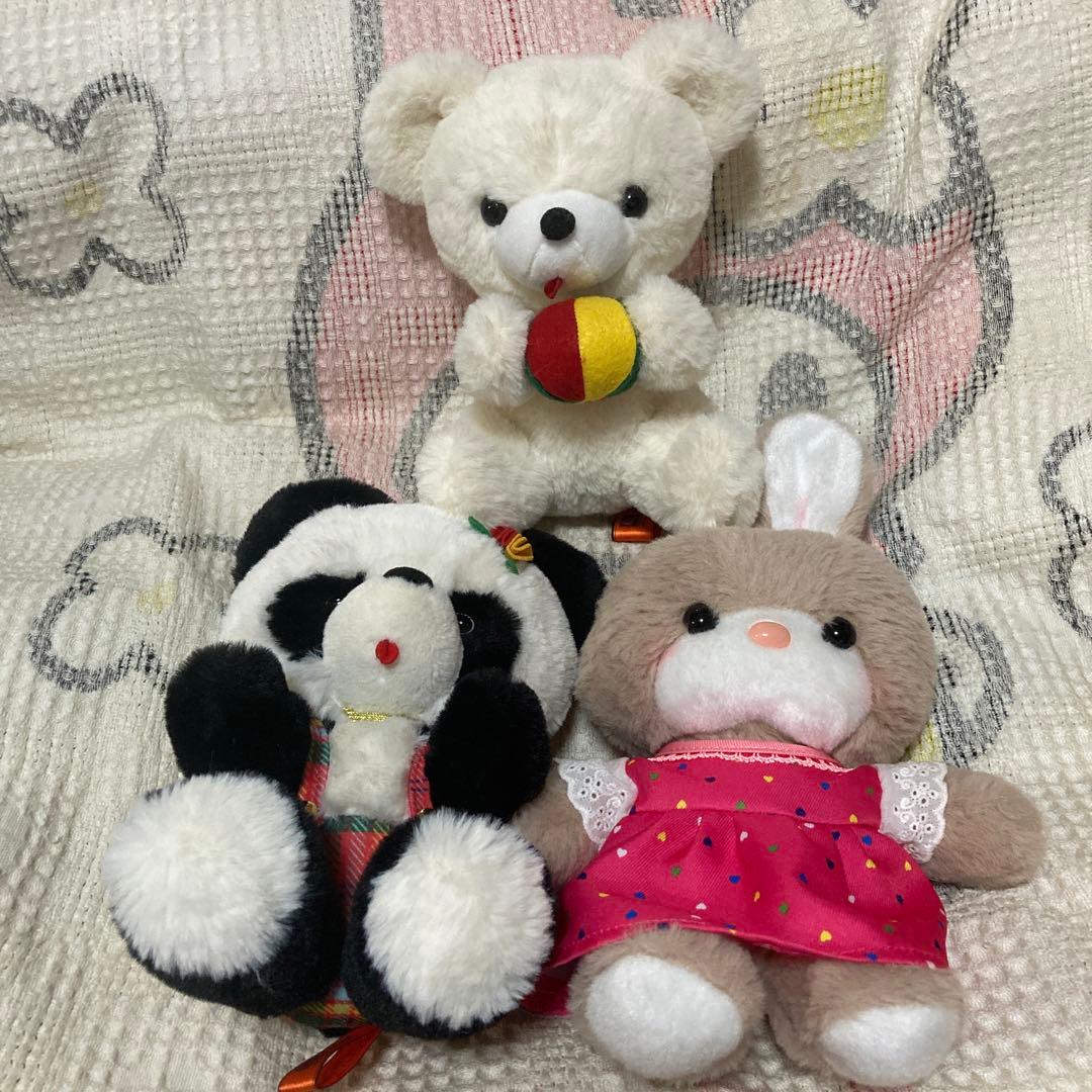 吉徳　レトロぬいぐるみこれくしょん　パンダ＆クマ＆ウサギ　ぬいぐるみ　復刻版