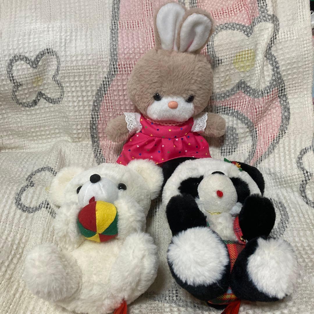 吉徳　レトロぬいぐるみこれくしょん　パンダ＆クマ＆ウサギ　ぬいぐるみ　復刻版