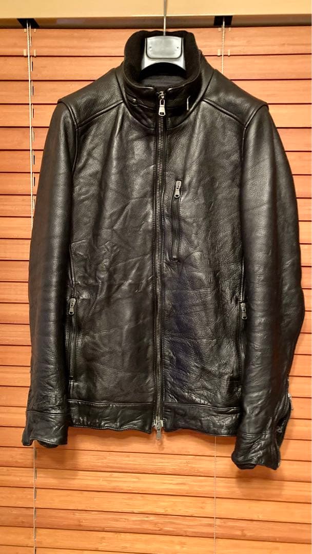 美品☆ ジュンハシモト インナーライダース レザージャケット