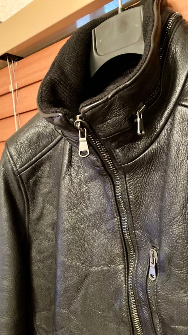 美品☆ ジュンハシモト インナーライダース レザージャケット