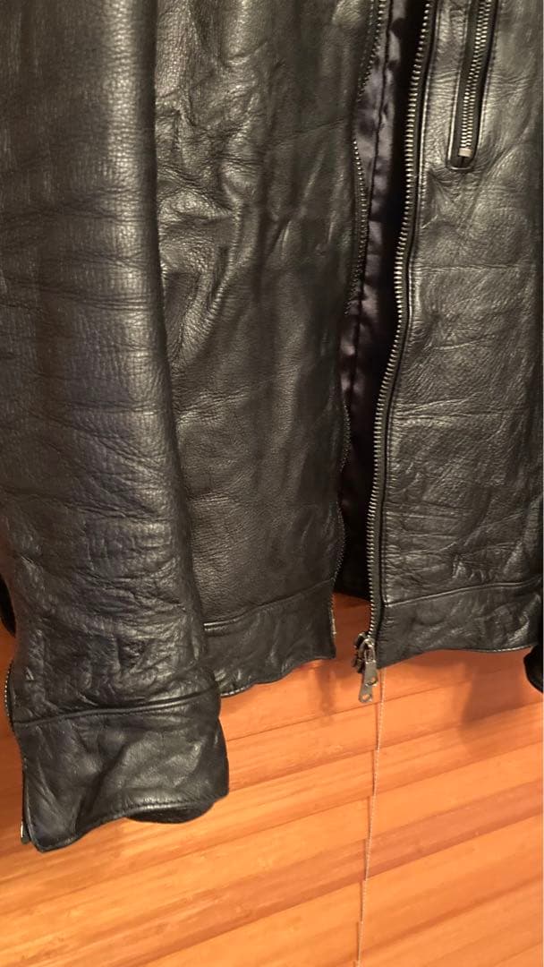 美品☆ ジュンハシモト インナーライダース レザージャケット