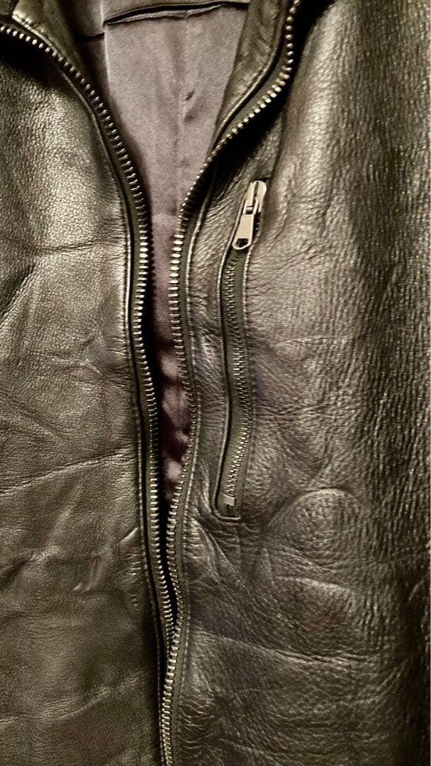 美品☆ ジュンハシモト インナーライダース レザージャケット