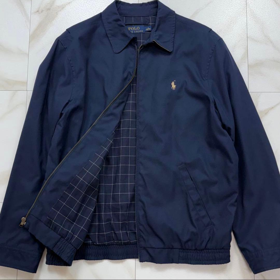 POLO RALPH LAUREN スイングトップ ポニー刺繍 ネイビー